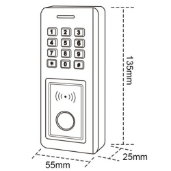 Szyfrator RCF_15MW Wymiary